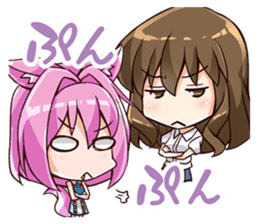 Chibi and lise mellow life sticker #9607571