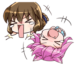 Chibi and lise mellow life sticker #9607572