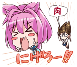 Chibi and lise mellow life sticker #9607573