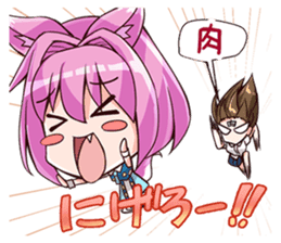 Chibi and lise mellow life sticker #9607573