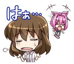 Chibi and lise mellow life sticker #9607574