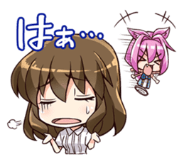 Chibi and lise mellow life sticker #9607574