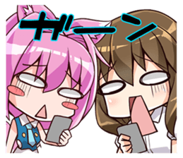 Chibi and lise mellow life sticker #9607575