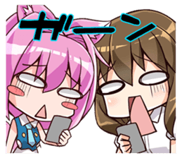 Chibi and lise mellow life sticker #9607575