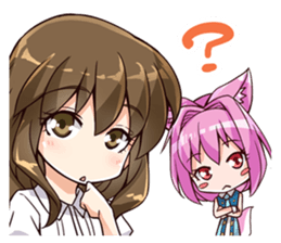 Chibi and lise mellow life sticker #9607577