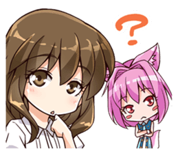 Chibi and lise mellow life sticker #9607577