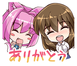 Chibi and lise mellow life sticker #9607579