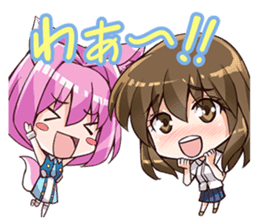 Chibi and lise mellow life sticker #9607580