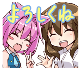 Chibi and lise mellow life sticker #9607585