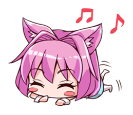 Chibi and lise mellow life sticker #9607594