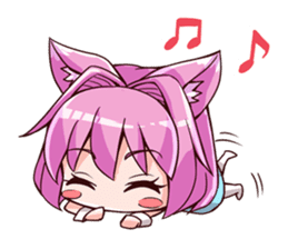 Chibi and lise mellow life sticker #9607594