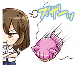 Chibi and lise mellow life sticker #9607597