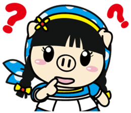 Milk girl Piga and her pail sticker #9607841