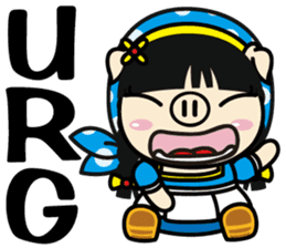 Milk girl Piga and her pail sticker #9607849