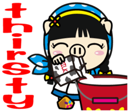 Milk girl Piga and her pail sticker #9607852