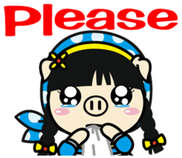 Milk girl Piga and her pail sticker #9607854