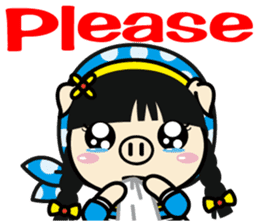 Milk girl Piga and her pail sticker #9607854