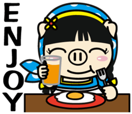 Milk girl Piga and her pail sticker #9607856