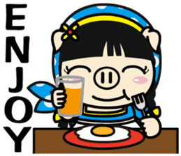 Milk girl Piga and her pail sticker #9607856