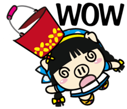 Milk girl Piga and her pail sticker #9607857