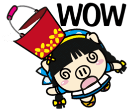 Milk girl Piga and her pail sticker #9607857