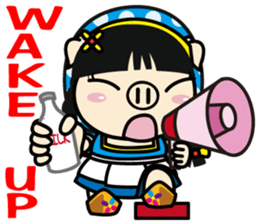 Milk girl Piga and her pail sticker #9607860