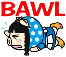 Milk girl Piga and her pail sticker #9607862