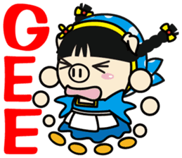 Milk girl Piga and her pail sticker #9607863