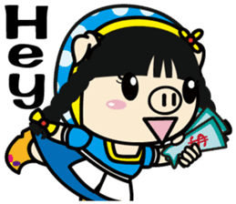 Milk girl Piga and her pail sticker #9607866