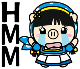 Milk girl Piga and her pail sticker #9607867