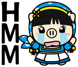 Milk girl Piga and her pail sticker #9607867