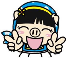 Milk girl Piga and her pail sticker #9607868