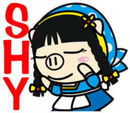 Milk girl Piga and her pail sticker #9607869