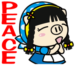 Milk girl Piga and her pail sticker #9607870