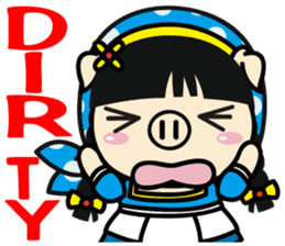 Milk girl Piga and her pail sticker #9607871