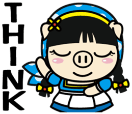 Milk girl Piga and her pail sticker #9607874