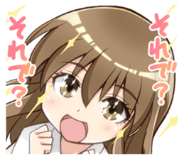 Girl who loves Anime Chibi-san Stickers2 sticker #9608002