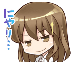 Girl who loves Anime Chibi-san Stickers2 sticker #9608019