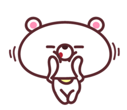 White Little Bear Cute sticker #9608683