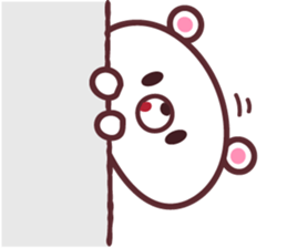 White Little Bear Cute sticker #9608696