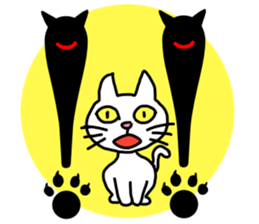 Cats with big letter message sticker #9608801