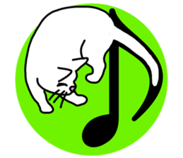 Cats with big letter message sticker #9608803