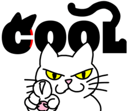 Cats with big letter message sticker #9608819