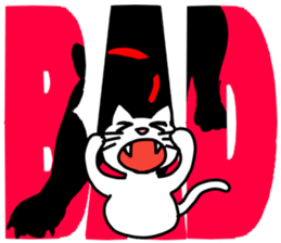 Cats with big letter message sticker #9608821