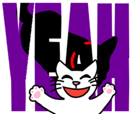 Cats with big letter message sticker #9608823