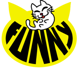 Cats with big letter message sticker #9608824