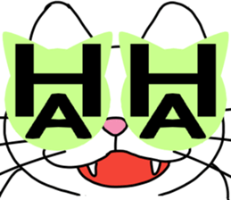 Cats with big letter message sticker #9608836