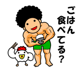 Mr Afro-hair macho 2 sticker #9609361