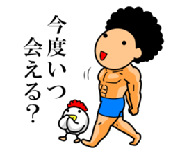 Mr Afro-hair macho 2 sticker #9609363