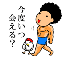 Mr Afro-hair macho 2 sticker #9609363